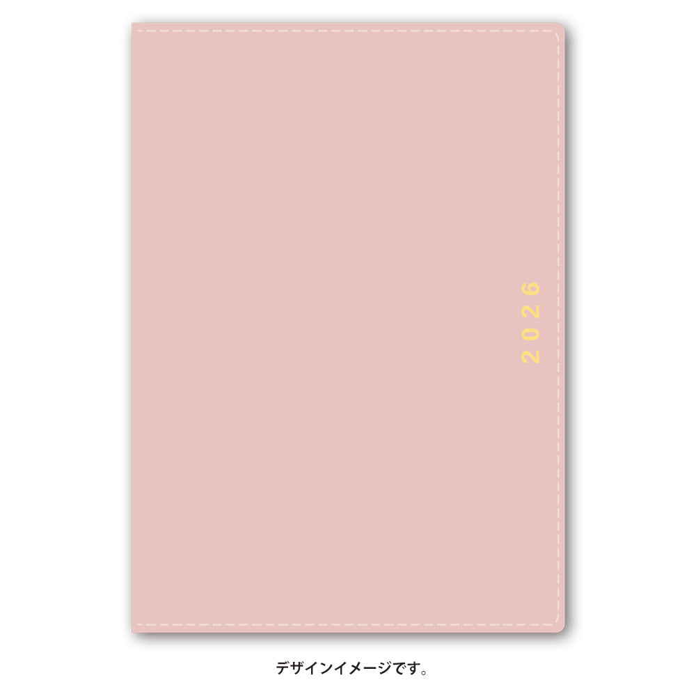 【名入れ可能手帳】2026年4月始まり ＮＯＬＴＹキャレルＢ６バーチカル１（ピンク）9091 能率手帳