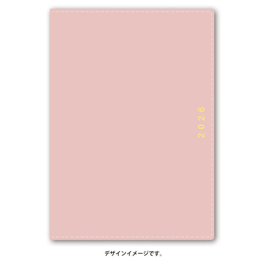 【名入れ可能手帳】2026年4月始まり ＮＯＬＴＹキャレルＢ６バーチカル１（ピンク）9091 能率手帳