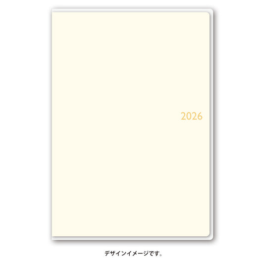【名入れ可能手帳】2026年4月始まり ＮＯＬＴＹスコラベーシック（アイボリー）9210 能率手帳