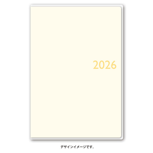【名入れ可能手帳】2026年4月始まり ＮＯＬＴＹスコラライト（アイボリー）9211 能率手帳