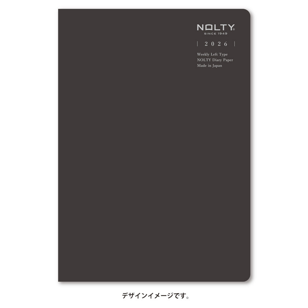 【名入れ可能手帳】2026年4月始まり ＮＯＬＴＹティオＡ５レフト（ブラック）9312 能率手帳