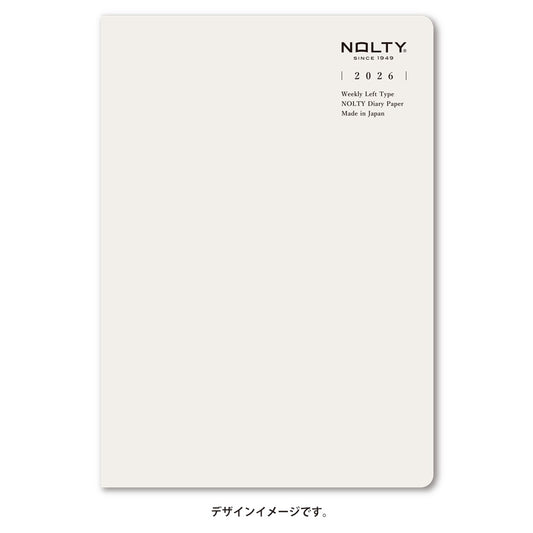 【名入れ可能手帳】2026年4月始まり ＮＯＬＴＹティオＡ５レフト（グレー）9313 能率手帳