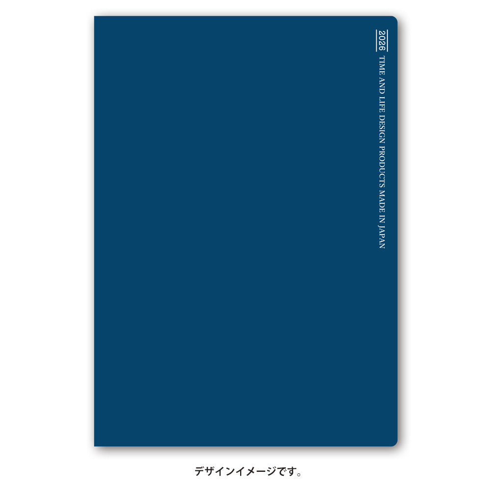 【名入れ可能手帳】2026年4月始まり ＮＯＬＴＹアクセスＢ６マンスリー月曜始まり（ネイビー）9506 能率手帳