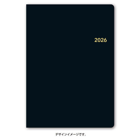 【名入れ可能手帳】2026年4月始まり ＮＯＬＴＹトリムＡ５－１（ブラック）9610 能率手帳