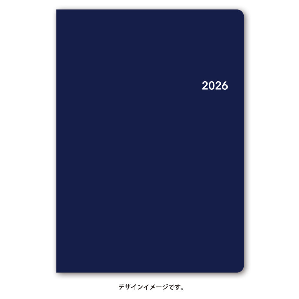 【名入れ可能手帳】2026年4月始まり ＮＯＬＴＹトリムＡ５－２（ネイビー）9612 能率手帳