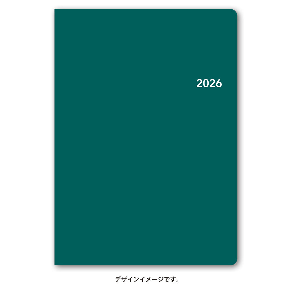 【名入れ可能手帳】2026年4月始まり ＮＯＬＴＹトリムＡ５－３（グリーン）9615 能率手帳