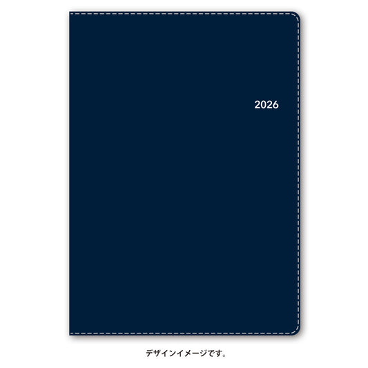 【名入れ可能手帳】2026年4月始まり ＮＯＬＴＹエクリＡ５－２（ネイビー）9673 能率手帳
