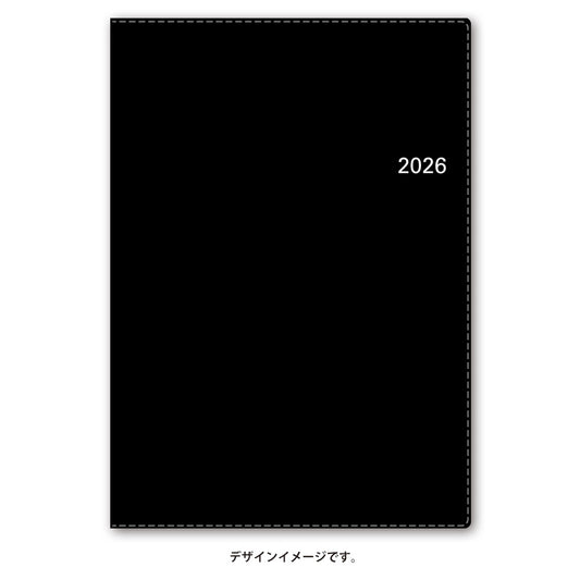 【名入れ可能手帳】2026年4月始まり ＮＯＬＴＹアクセスＡ５－５（ブラック）9683 能率手帳