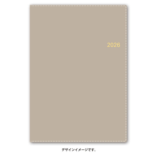 【名入れ可能手帳】2026年4月始まり ＮＯＬＴＹアクセスＡ５－２（グレー）9685 能率手帳