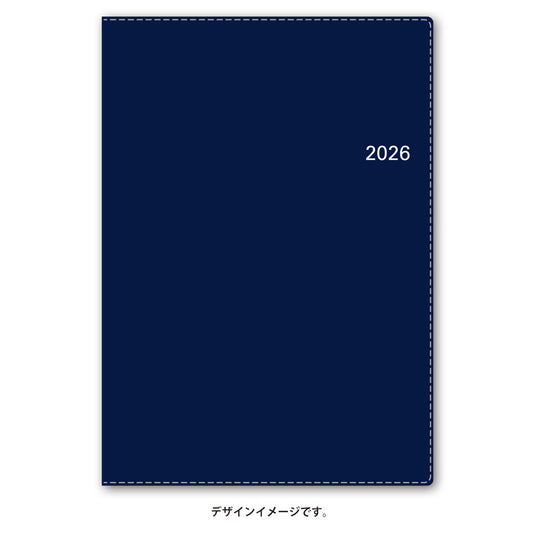 【名入れ可能手帳】2026年4月始まり ＮＯＬＴＹアクセスＡ５－３（ネイビー）9687 能率手帳