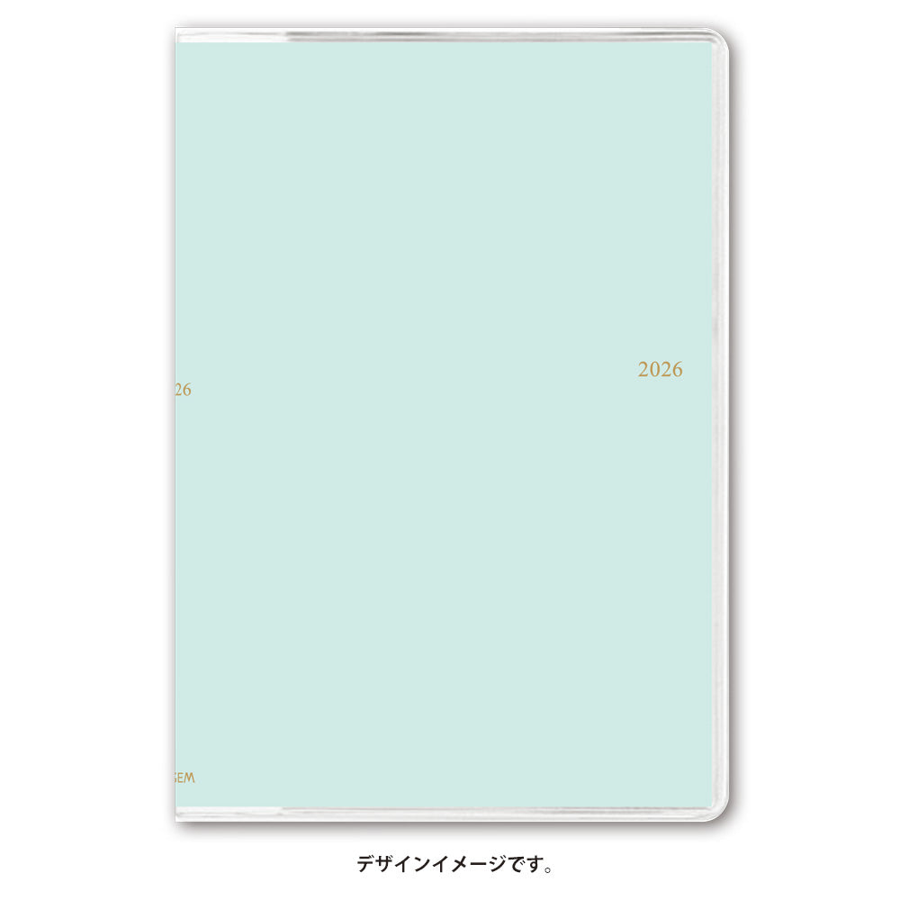 2026年4月始まり ペイジェムウィークリーＡ５－ｉバーチカル月曜（ミント）9701 能率手帳