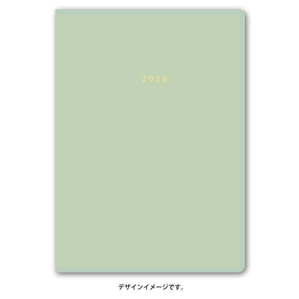 【名入れ可能手帳】2026年4月始まり ＮＯＬＴＹアクセスＤｅｐｏｔＡ５マンスリー日曜始まり（抹茶）9740 能率手帳