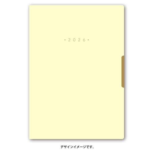 【名入れ可能手帳】2026年4月始まり ＮＯＬＴＹエクリＰｌｕｓＢ６－６（パウダーイエロー）9856 能率手帳