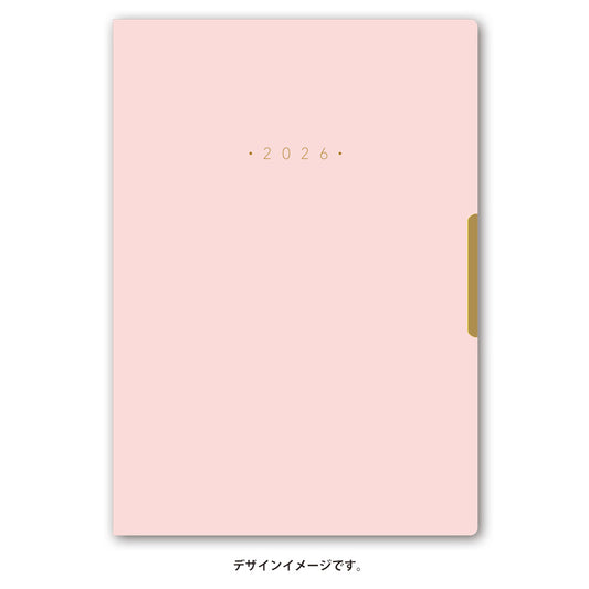 【名入れ可能手帳】2026年4月始まり ＮＯＬＴＹエクリＰｌｕｓＢ６－８（パウダーピンク）9857 能率手帳