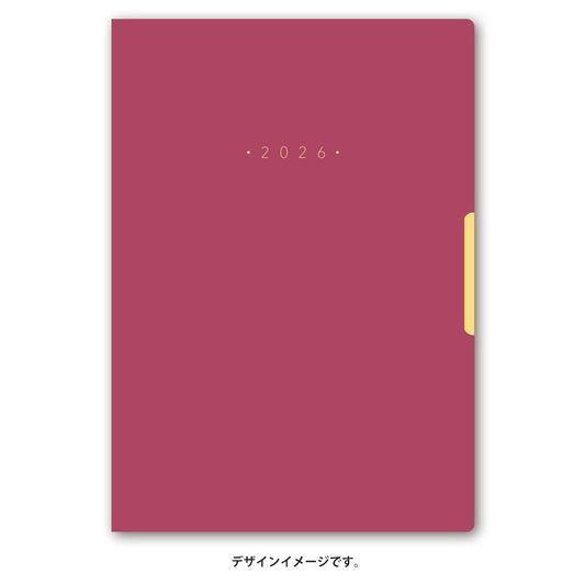 【名入れ可能手帳】2026年4月始まり ＮＯＬＴＹエクリＰｌｕｓＢ６－３（ワインレッド）9862 能率手帳