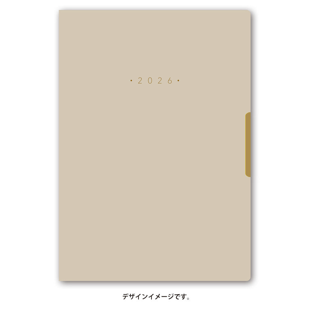 【名入れ可能手帳】2026年4月始まり ＮＯＬＴＹエクリＰｌｕｓＢ６－２（ベージュ）9863 能率手帳