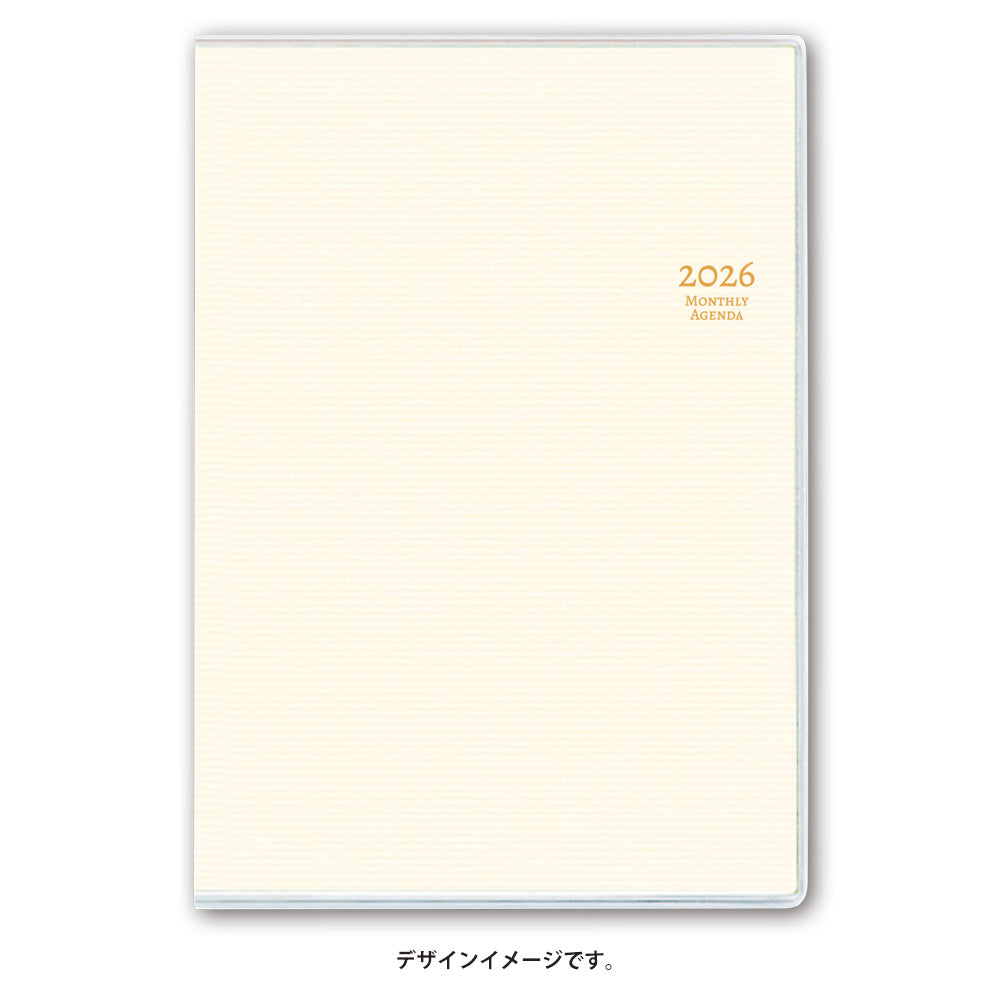 【名入れ可能手帳】2026年4月始まり ＮＯＬＴＹマンスリーＢ６－ｉ月曜（バニラ）9907 能率手帳