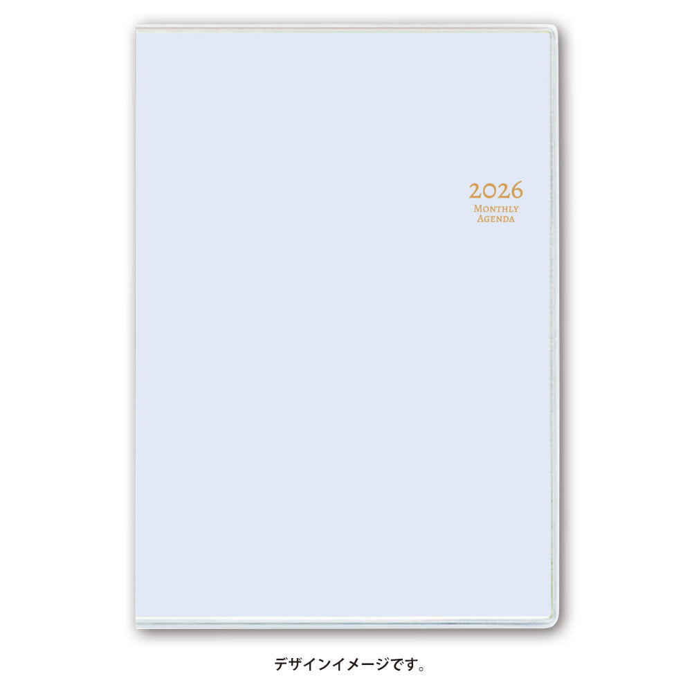 【名入れ可能手帳】2026年4月始まり ＮＯＬＴＹマンスリーＢ６－ｉ月曜（ブルー）9908 能率手帳