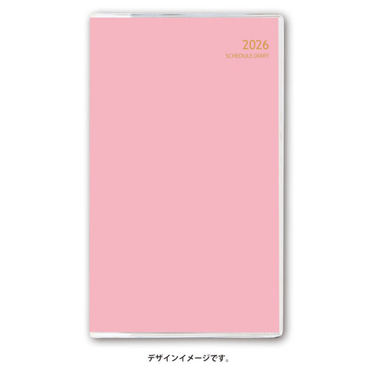 【名入れ可能手帳】2026年4月始まり ＮＯＬＴＹマンスリースリム－ｉ月曜（ローズ）9934 能率手帳