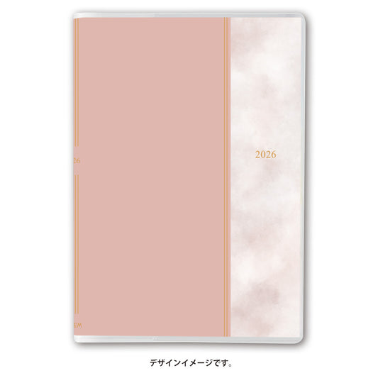 2026年4月始まり ペイジェムウィークリーＢ６－ｉ週間方眼メモ月曜（ピンク）9989 能率手帳