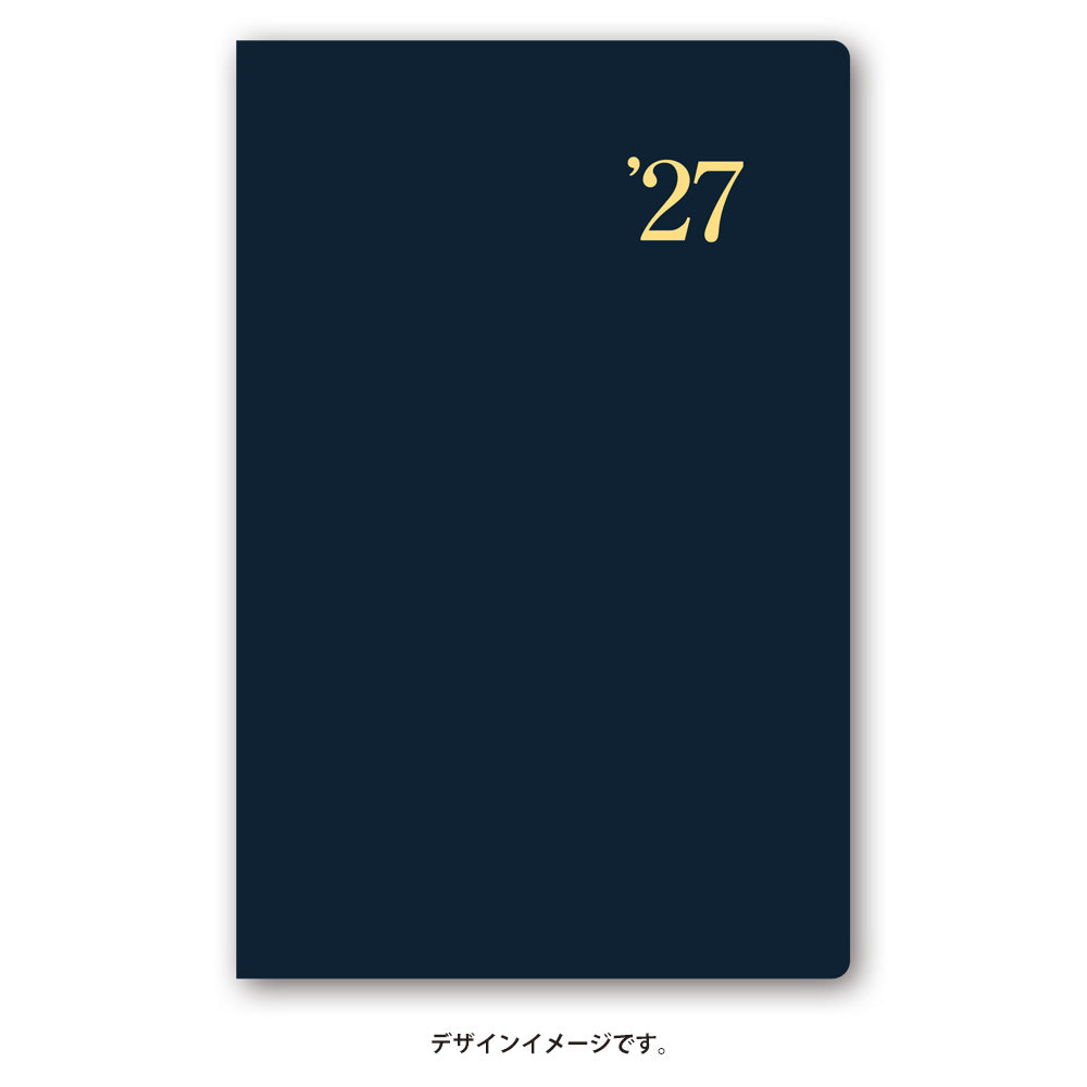 名入れ可能 2027年1月始まり ＮＯＬＴＹ能率手帳ライツメモ小型版（ダークネイビー）1180