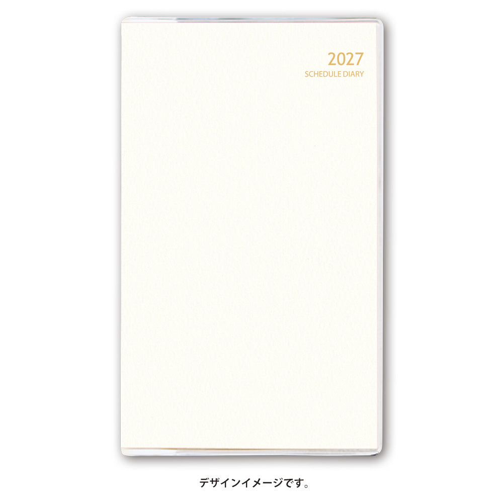 名入れ可能 2027年1月始まり ＮＯＬＴＹマンスリースリム－ｉ月曜（ホワイト）2620