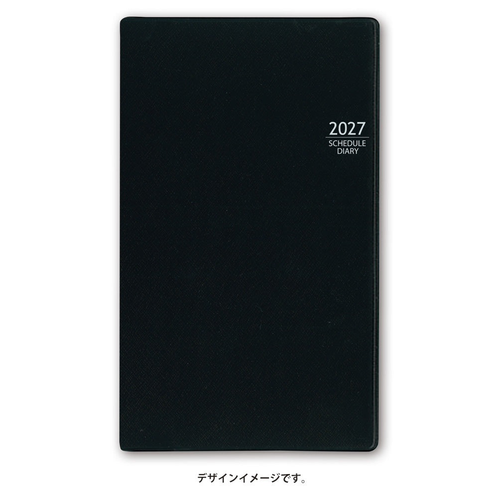 名入れ可能 2027年1月始まり ＮＯＬＴＹマンスリースリム－ｉ日曜（ブラック）2621