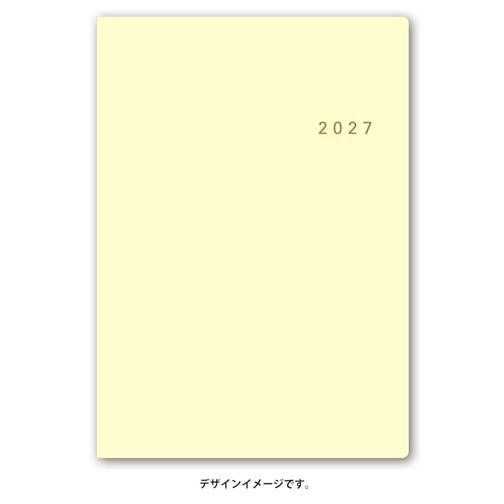 名入れ可能 2027年1月始まり ＮＯＬＴＹアクセスＢ６デュアルマンスリー月曜始まり（パウダーイエロー）6476