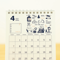 【ゆうパケット対応】2024年　カレンダー　新日本カレンダー　eric卓上