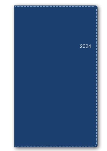 【ゆうパケット対応】2024年ダイアリー手帳日本能率協会ＮＯＬＴＹポケットカジュアルメモ（ブルー）1516