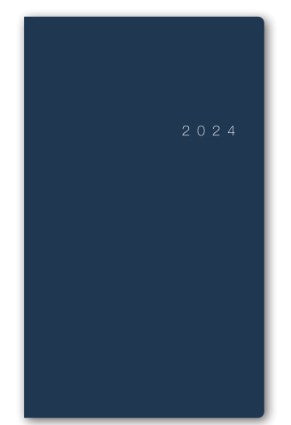 【ゆうパケット対応】2024年ダイアリー手帳日本能率協会ＮＯＬＴＹアクセスマンスリー月曜始まり（ネイビー）1643