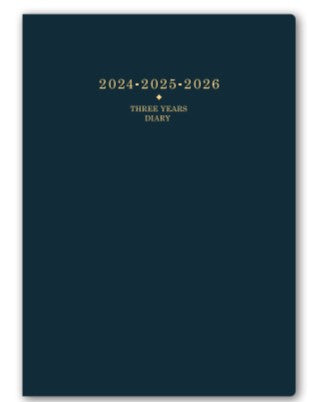 【ゆうパケット対応】2024年ダイアリー手帳日本能率協会ＮＯＬＴＹメモリー３年日誌（ネイビー）7330