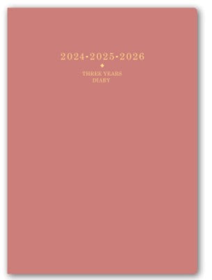 【ゆうパケット対応】2024年ダイアリー手帳日本能率協会ＮＯＬＴＹメモリー３年日誌（ピンク）7332