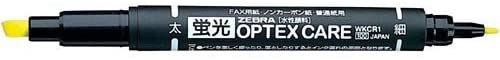 ゼブラ蛍光オプテックス・ケア　黄WKCR1-Y46:事務用筆記具