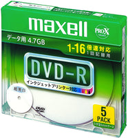 マクセルＤＶＤ－Ｒ／４．７ＧＢ　【５枚入】DR47WPDS1P5SA14:ＯＡサプライ