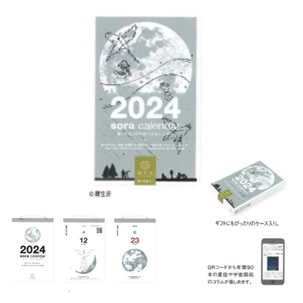 【宅配便対応】2024年　カレンダー　新日本カレンダー　宙（そら）の日めくりカレンダー