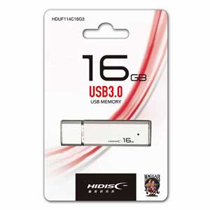 磁気研究所 HIDISC USB 3.0 フラッシュドライブ 16GB シルバー キャップ式